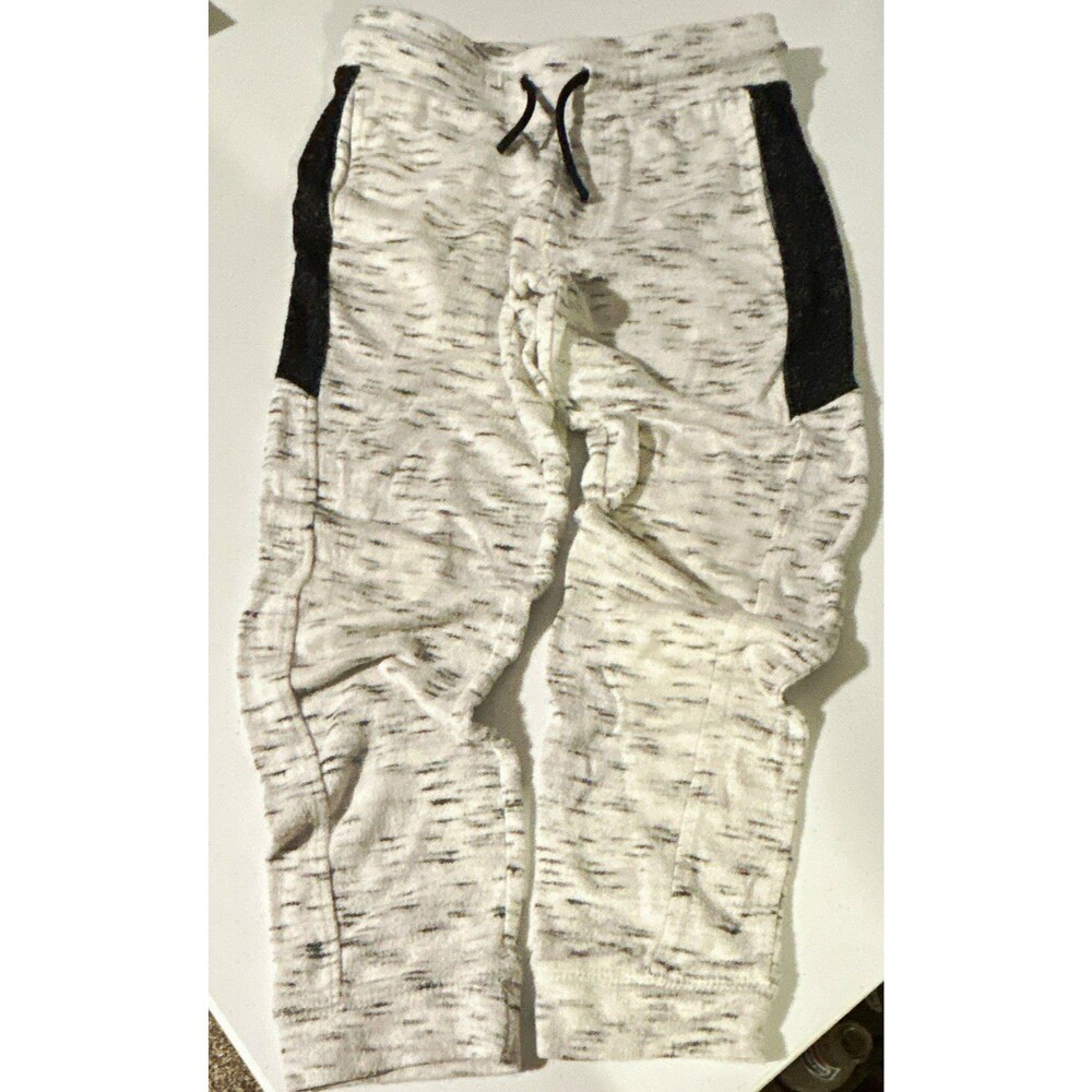 Runway Boys Gray/Black Heathered Jogger Pants Drawstring Waist Pockets: Size 8